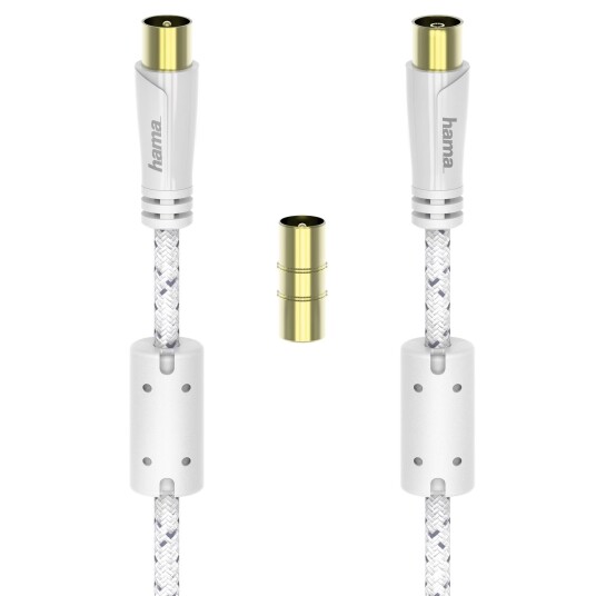 Hama antennekabel 120 dB hvit/15 m
