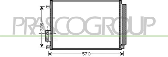 Kondensator klimaanlegg PRASCO FD008C003