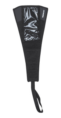 White Sweat Cover, svettebeskyttelse Svart 18.5x39cm