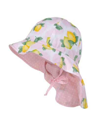 Maximo Solhatt med nakkebeskyttelse Sitroner 53cm Maximo Solhatt med nakkebeskyttelse Sitroner 53cm
