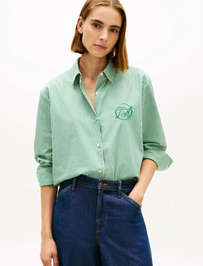 Tommy Hilfiger Cotton Easy Shirt Green 42 Tommy Hilfiger Cotton Easy Shirt Green 42