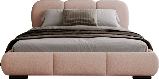 Fito sengeramme med oppbevaring 200x200 cm rosa