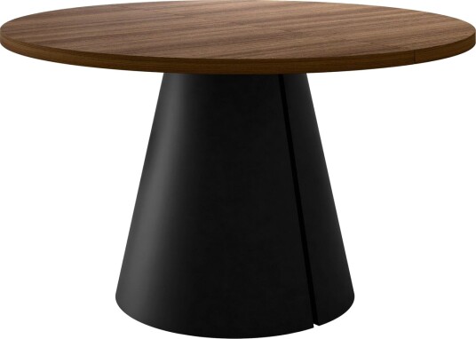 Aurion Spisebord rundt uttrekkbart 100-174 cm - Svart, brun