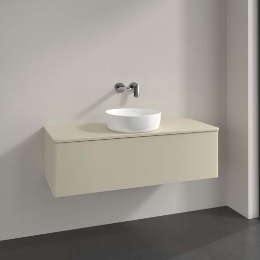Villeroy & Boch Antao Servantskap med 1 skuff 120x50x36 cm m/lys Grå Matt Villeroy & Boch Antao Servantskap med 1 skuff 120x50x36 cm m/lys Grå Matt