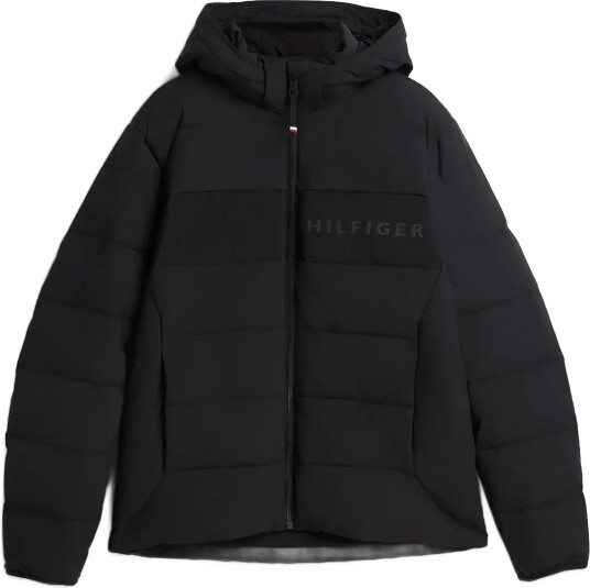 Tommy Hilfiger Detachable Hooded Branded Puffer Black XL Tommy Hilfiger Detachable Hooded Branded Puffer Black XL