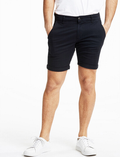 Lindbergh Superflex Chino Shorts - Black - M