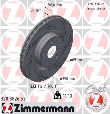 ZIMMERMANN 320.3826.55 Bremseskive