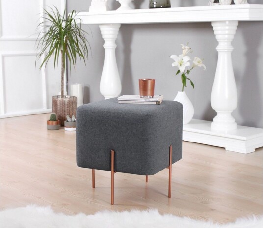 Yellowknife Sittepuff 40 cm Mørkegrå