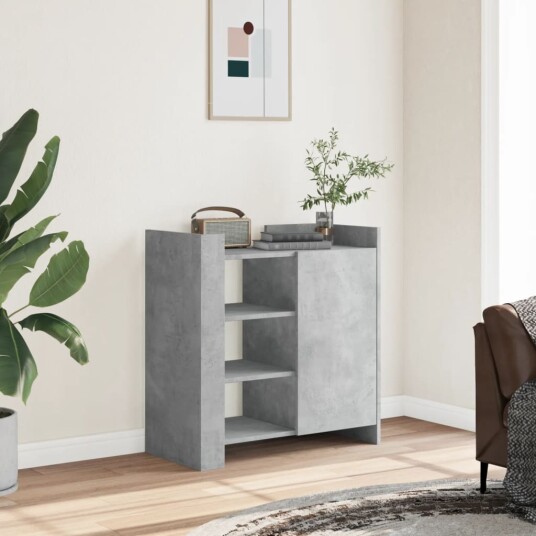 Skjenk betonggrå 73,5x35x75 cm konstruert tre 8721102805844