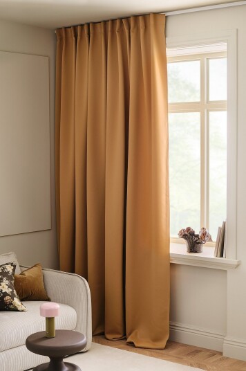 &Home Mørkleggingsgardin Linnie Wide 1 pakning Orange