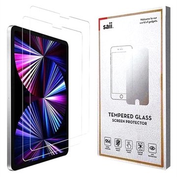 Saii 3D Premium iPad Pro 12.9 (2022) Beskyttelsesglass 2 Stk. Saii 3D Premium iPad Pro 12.9 (2022) Beskyttelsesglass 2 Stk.