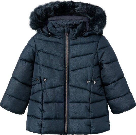 Name It Polstret Jakke NmfMerethe Glitter Dark Saphhire Name It 4 år (104) Dunjakke Blå