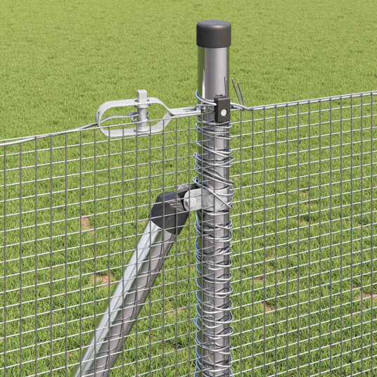 Gjerde med innlegg. sølv 1 x 50 m Stål