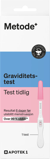 Metode graviditetstest tidlig 1 stk