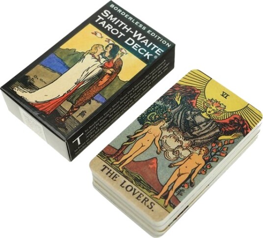 Rammeløs utgave av klassiske Rider Waite Tarot-kort