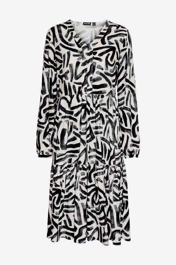 Pieces Kjole pcArlem LS V neck Dress Svart