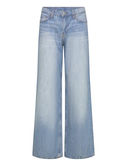 Weekday Ample Low Rise Loose Wide Leg Jeans Blue 25 x 32