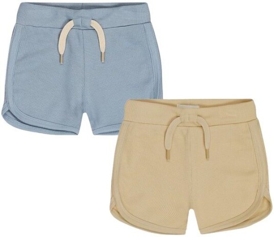 Dirkje 2 pack shorts til baby og småbarn Blue 116