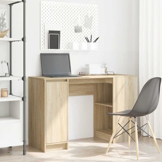 Skrivebord sonoma eik 120x42x76 cm konstruert tre Skrivebord sonoma eik 120x42x76 cm konstruert tre