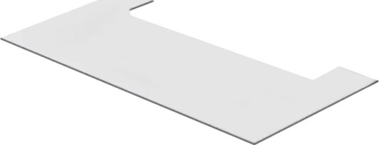 Nordpeis Davos U Høy: gulvplate klart glass GF-DAV0U-400