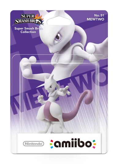 Nintendo Amiibo Mewtwo Figur med NFC for Switch, Wii og 3DS