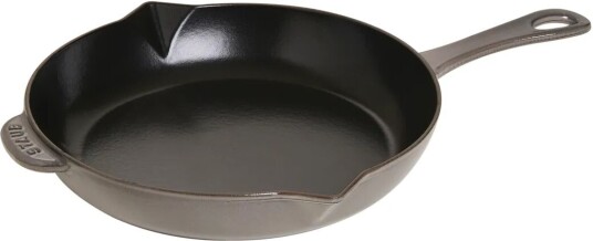 Staub stekepanne støpejern med helletut Ø26 cm Grafittgrå