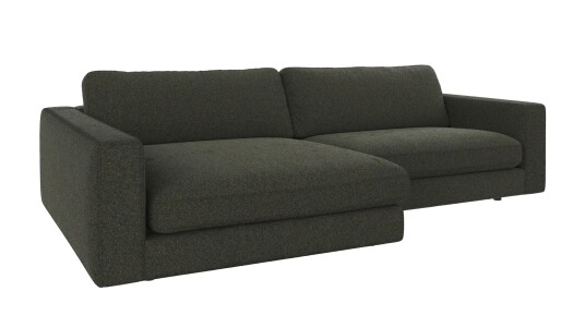 Rowico Home Duncan 3 seters sofa med sjeselong V Grønn Alice 162 258 x 150 x 78 cm Grønn