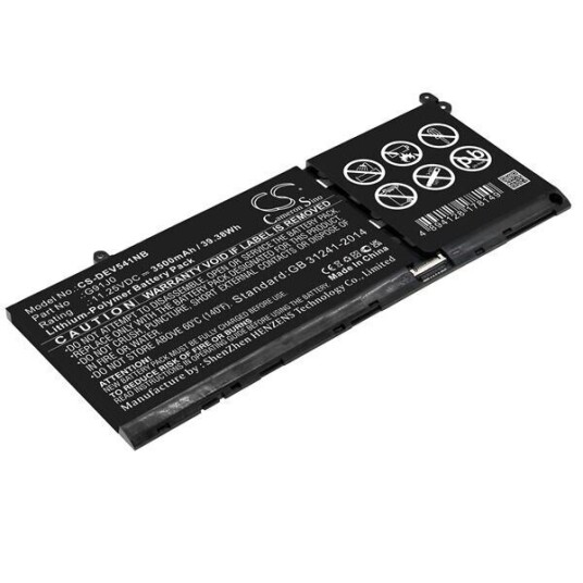 Dell inspiron 5518 batteri (3500 mAh 11.25 V, Sort)