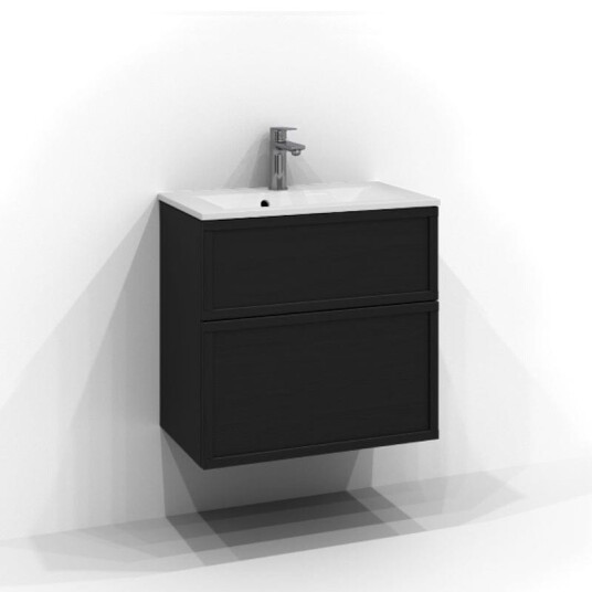Svedbergs Poem Ramme Servantskap Slimd35 med 2 Skuffer Svart ask / 60cm Push Open SV-3356442-P Svedbergs Poem Ramme Servantskap Slimd35 med 2 Skuffer Svart ask / 60cm Push Open SV-3356442-P