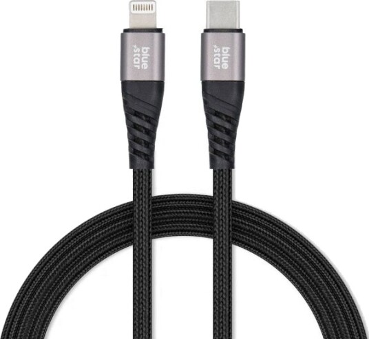 Usb-Kabel Blue Star Usb-C Til Lightning 1,2 M Svart