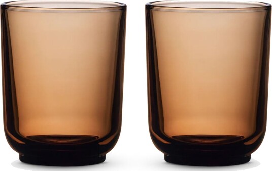 Fellow Pirch Glasses   Amber  Latte