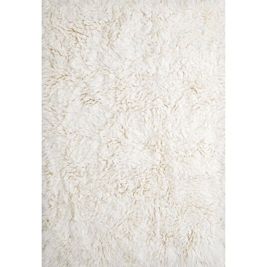 Layered Shaggy Luggteppe 250X350 cm Benhvit
