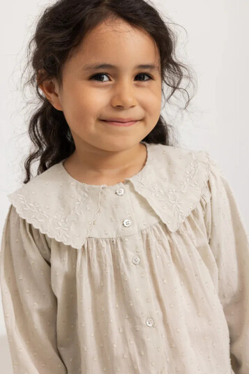MarMar Bluse Light Cotton Dobby Takiri Kit (110 / 5 år)