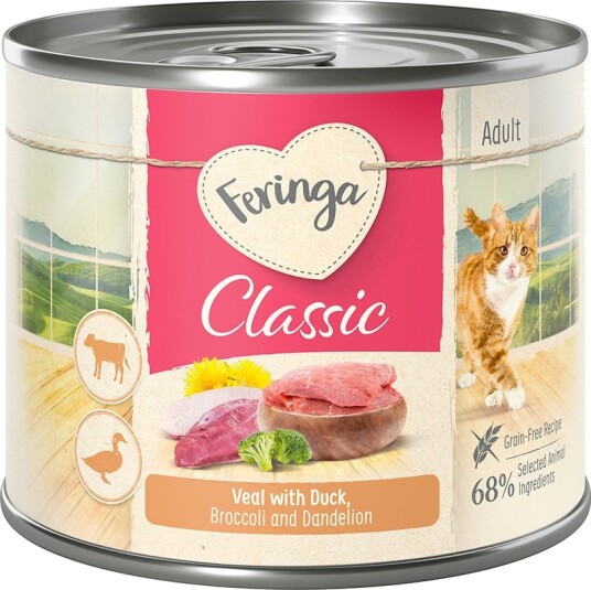 Feringa Classic Meat Meny And Og Kalvekjøtt Med Brokkoli Og Løvetann 24 X 200 G