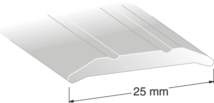 Duri 110302 Skjøtelist SK2 profil sølv 25 x 1000 mm Byggematerialer Duri 110302 Skjøtelist SK2 profil sølv 25 x 1000 mm Byggematerialer