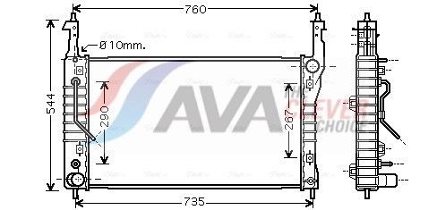 Radiator AVA Clever Choice OLA2424