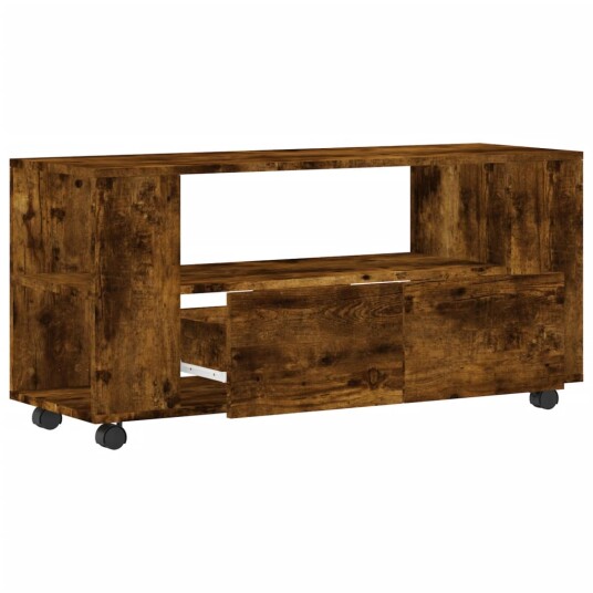 vidaXL TV-benk røkt eik 102x34,5x43 cm konstruert tre vidaXL TV-benk røkt eik 102x34,5x43 cm konstruert tre