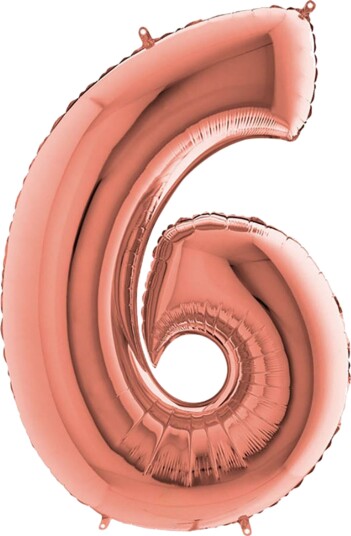 Ballongkungen Tallballong Roségull Metallic Tallet 6 236RG