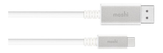 MOSHI USB-C kabel 1.5m 24-pins USB-C Hann 20-pins DisplayPort Hann MOSHI USB-C kabel 1.5m 24-pins USB-C Hann 20-pins DisplayPort Hann