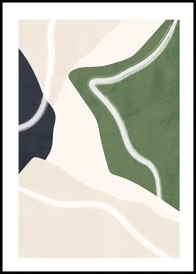 Abstract Nature Shapes Plakat Plakat / 100x150cm