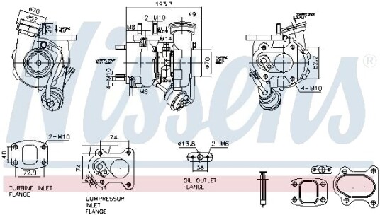 Turbolader NISSENS 93829 Turbolader NISSENS 93829