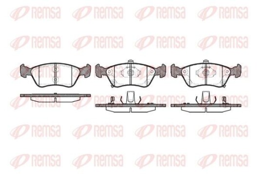 Bremseklosser REMSA 0676.02 Bremseklosser REMSA 0676.02