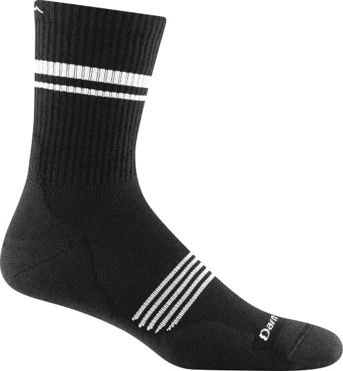 Darn Tough Men’s Element Micro Crew Lightweight Running Socks Black, 41-42