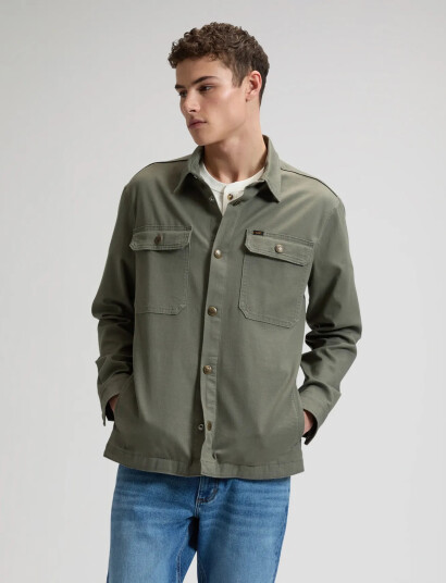 Lee Jeans 2 Pocket Overshirt Khaki green XL x 00 Lee Jeans 2 Pocket Overshirt Khaki green XL x 00