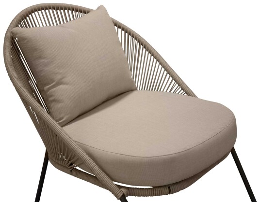 Venture Design Lindos lenestol Svart/beige Beige