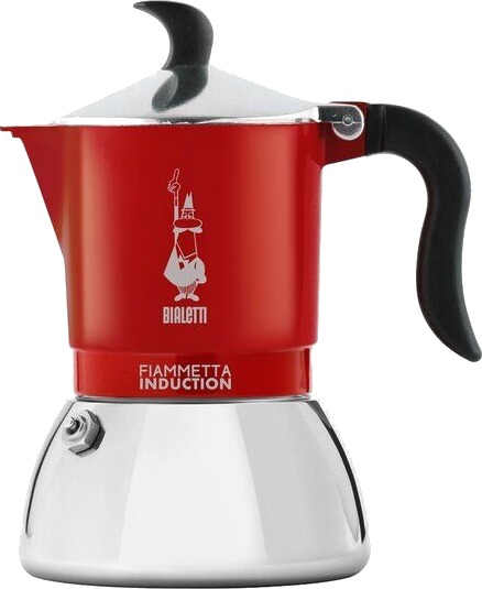 Bialetti Fiammetta Induction espressokanne 4 kopper 150 ml rød