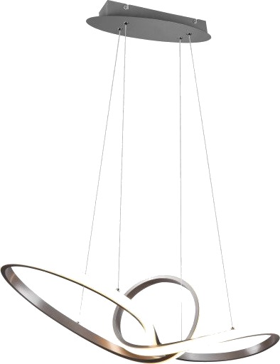 Trio Reality Sansa Pendellampe 80cm 28W 3000K Børstet stål