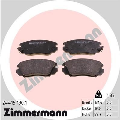 Bremseklosser ZIMMERMANN 24415.190.1