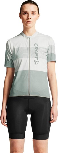Craft Core Endurance Logo Sykkeltrøye Dame Grå/Hvit M