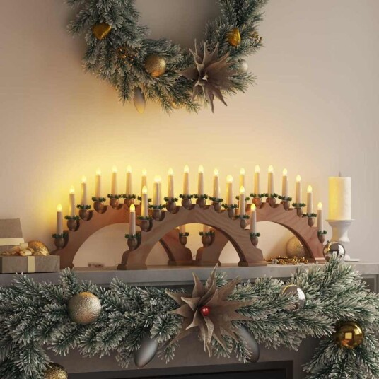 vidaXL Julelys Bue med 10 LED Lys 3 stk. LED-lys Varmhvit